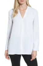 Women's Nic+zoe Endless Empire Matte Satin Blouse - White