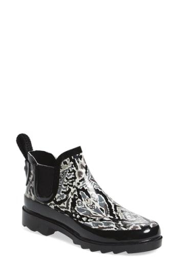 Women's Sakroots Rhyme Waterproof Rain Boot M - Black