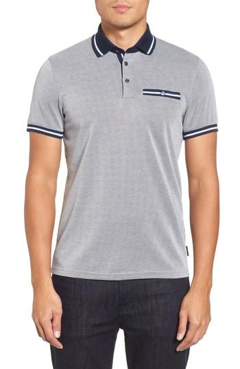 Men's Ted Baker London Doug Pique Polo (m) - Blue