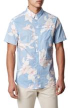 Men's 7 Diamonds Pastime Paradise Trim Fit Sport Shirt, Size - Blue