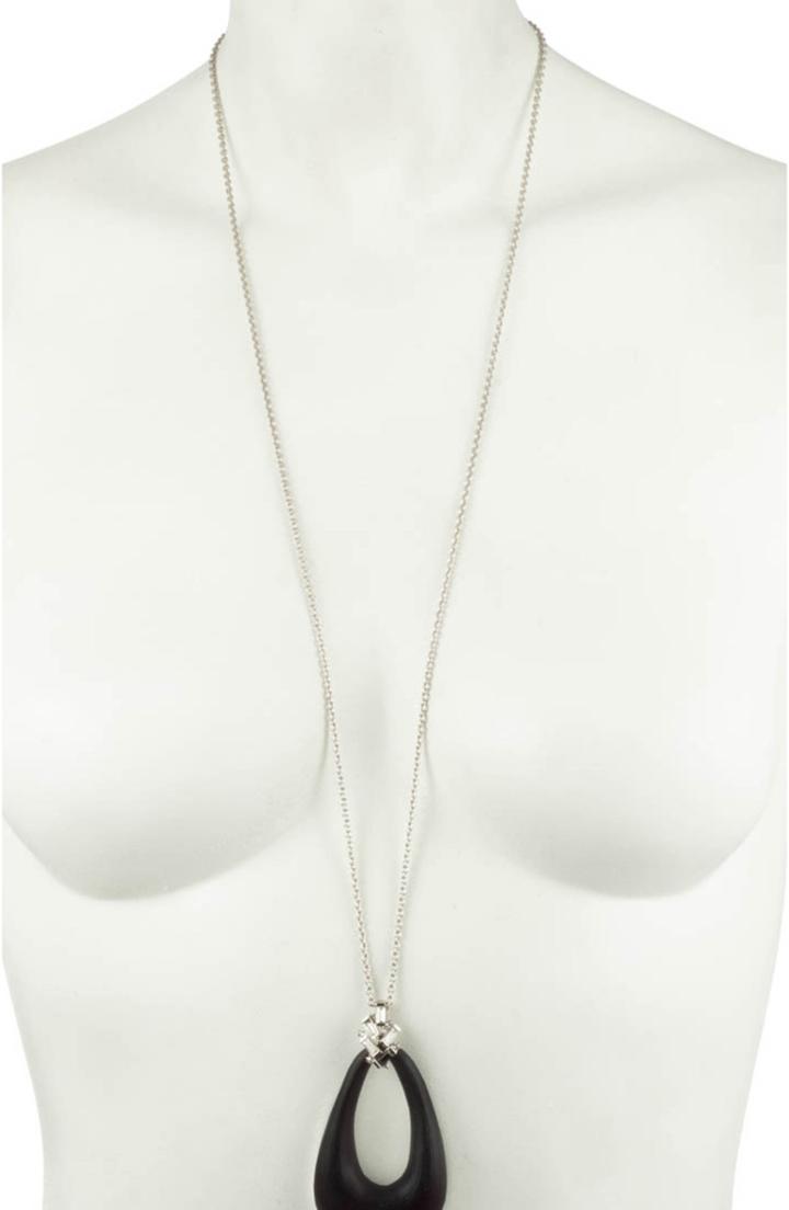 Women's Alexis Bittar Scattered Crystal Baguette Pendant Necklace