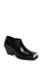 Women's Jeffrey Campbell Reynoso Square Toe Bootie .5 M - Black
