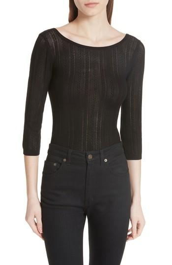 Women's Theory Prosecco Scoop Neck Bodysuit - Black