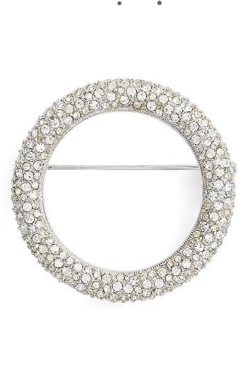 Women's Nadri Pave Circle Brooch