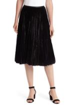 Women's Lafayette 148 New York Ranella Velvet Skirt - Black