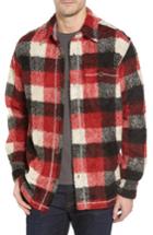 Men's True Grit Textured Buffalo Check Shirt Jacket, Size - Red