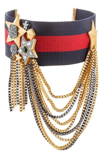 Women's Steve Madden Star Pentagon Box Chain Choker