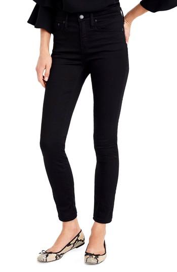 Women's J.crew Toothpick High Rise Jeans - Black