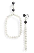 Women's Saint Laurent Smokey Glass Bead Clip-on Earrings