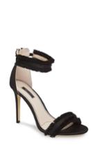 Women's Topshop Riley Fringe Sandal .5us / 36eu - Black