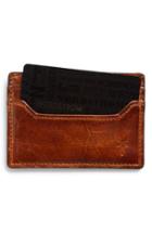 Men's Frye 'logan' Leather Card Holder - Brown