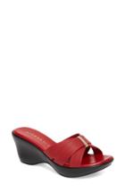 Women's Athena Alexander Serra Wedge Slide Sandal M - Red