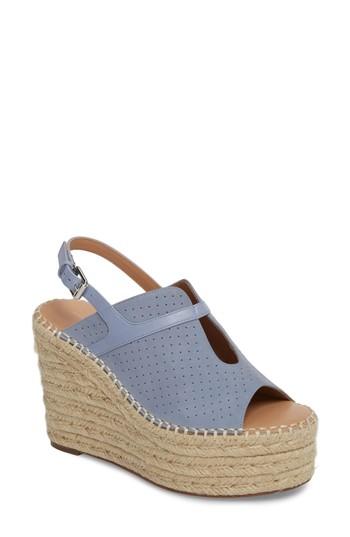 Women's Linea Paolo Everyly Espadrille Wedge Sandal .5 M - Blue