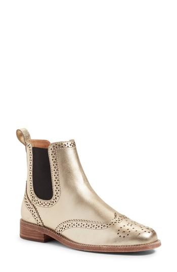 Women's Madewell Ainsley Chelsea Bootie M - Metallic