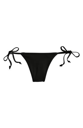 Women's J.crew Playa Miami String Bikini Bottoms - Black
