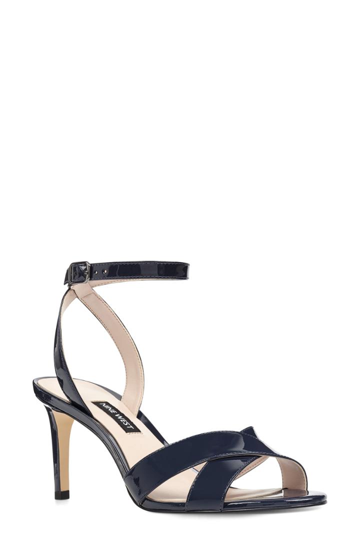 Women's Nine West Apryle Ankle Strap Sandal .5 M - Blue