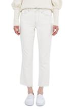 Women's Topshop Boutique Contrast Panel Straight Leg Jeans Us (fits Like 0-2) X - Ivory