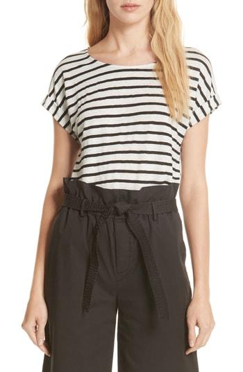 Women's Frame Dolman Sleeve Linen Tee - Black