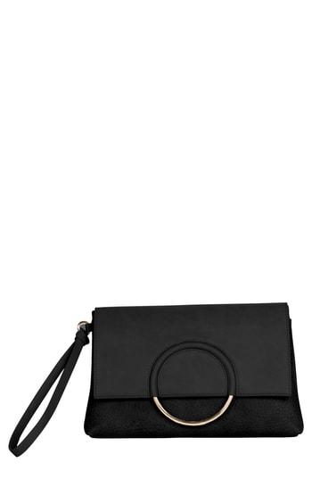 Urban Originals Custom Vegan Leather Wristlet Clutch - Black