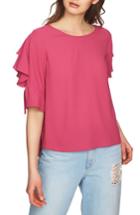 Women's 1.state Ruffle Tie Sleeve Blouse, Size - Pink