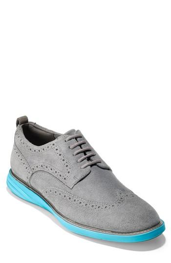 Men's Cole Haan Grand Evolution Wingtip .5 M - Grey