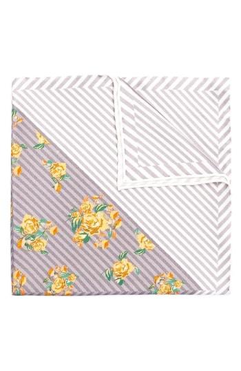 Men's Hook + Albert Atoll Silk Pocket Square, Size - Yellow