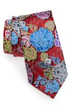 Men's Ermenegildo Zegna Quindici Floral Silk Tie, Size - Red