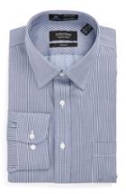 Men's Nordstrom Men's Shop Smartcare(tm) Trim Fit Stripe Dress Shirt .5 - 32/33 - Pink