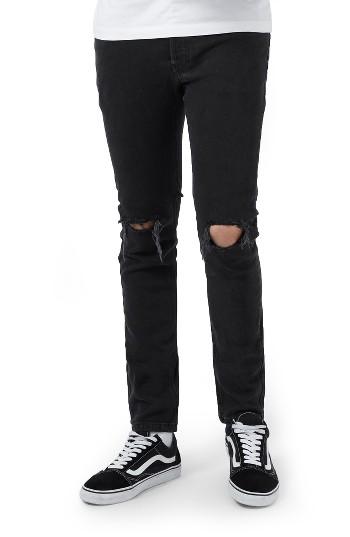 Men's Topman Ripped Skinny Fit Jeans X 32 - Black