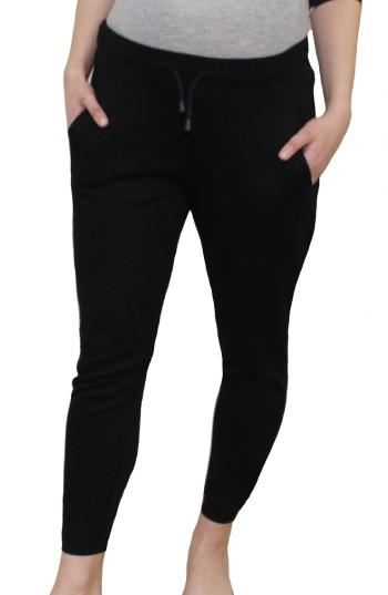 Women's Modern Eternity French Terry Maternity Jogger Pants - Black