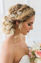 Brides & Hairpins Guilia Set Of 2 Hair Clips, Size - Metallic