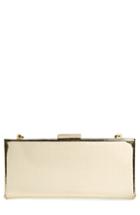 Nordstrom Croc Print Metallic Box Clutch -