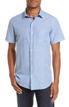 Men's Rodd & Gunn Devon Street Sport Fit Check Sport Shirt, Size - Blue
