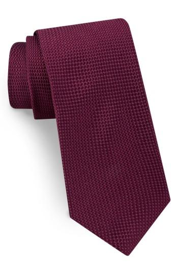 Men's Ted Baker London Solid Silk Tie, Size - Red