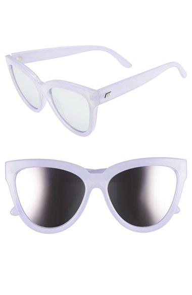 Women's Le Specs 'liar Liar' 57mm Sunglasses - Milky Lilac