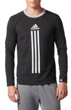 Men's Adidas Id Long Sleeve Performance T-shirt - Black