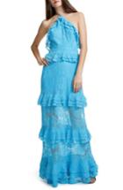 Women's Afrm Violet Ruffle Maxi Dress - Blue
