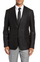 Men's Nordstrom Signature Trim Fit Loro Piana Cashmere Blazer R - Black