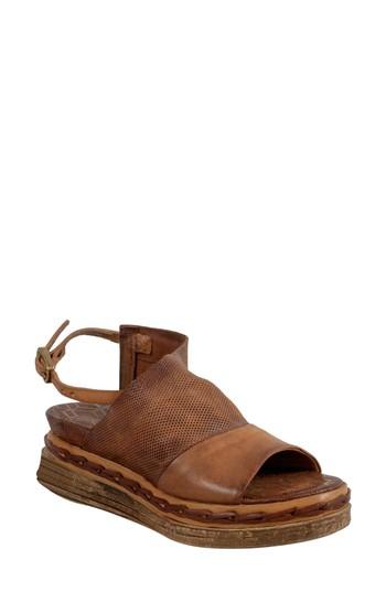 Women's A.s.98 Lira Platform Sandal .5us / 36eu - Brown