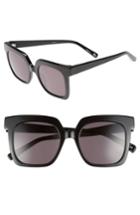 Women's Elizabeth And James Rae 51mm Square Sunglasses - Black