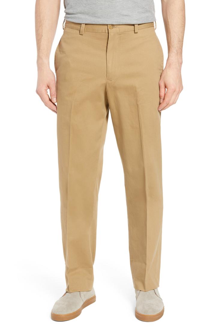 Men's Bills Khakis M2 Classic Fit Vintage Twill Flat Front Pants X 30 - Brown