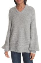 Women's Leith Eyelash Knit Pullover, Size - Grey