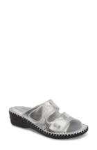 Women's David Tate Flex Slide Sandal W - Metallic