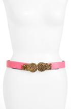 Women's Raina Pina Leather Belt, Size - Pink
