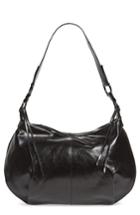 Hobo Lennox Leather Shoulder Bag - Black