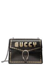 Gucci Dionysus Moon & Stars Leather Shoulder Bag - Black