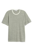 Men's James Perse Microstripe Ringer T-shirt (xl) - Grey