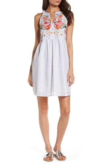 Women's Thml Embroidered Halter Dress - White