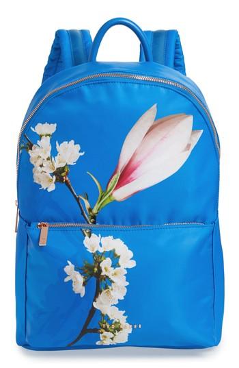 Ted Baker London Harmony Print Backpack - Blue