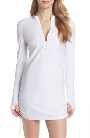 Women's Mott 50 Sonja Upf 50 Cover-up Swim Dress - White
